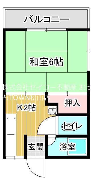 コーポYAMASE 203号室 間取り