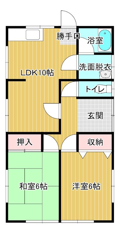 松原　村上貸家 間取り