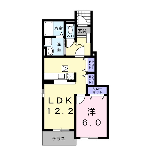 サンリット桜木Ｂ 間取り図