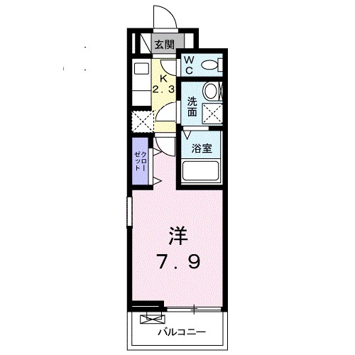 ル・ボヌール新居浜 間取り図