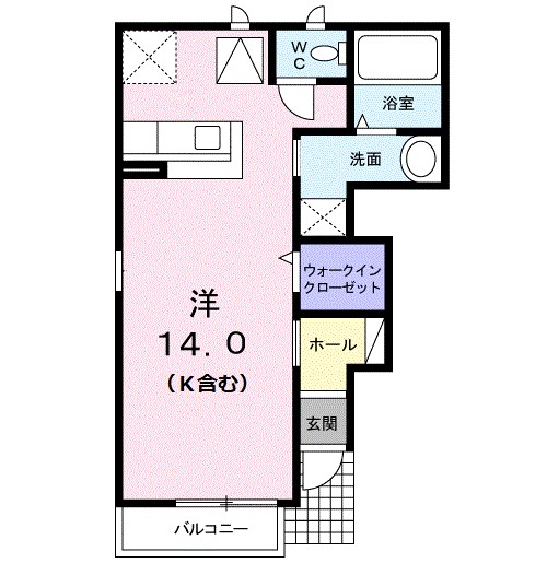 シャン・パルテール 101号室 間取り