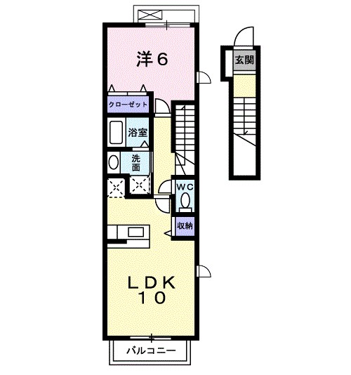 シュヴェスタ－　Ⅰ 間取り図