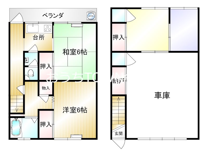 共栄町貸家 間取り