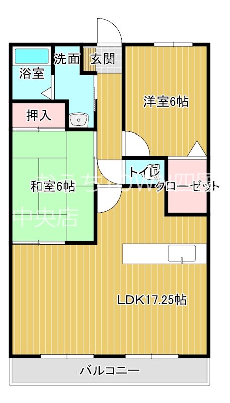 フォブールフローリッシュ 101号室 間取り