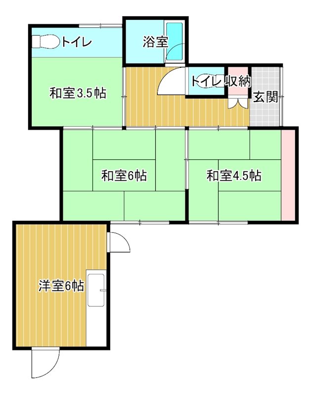 上原1丁目6-3貸家 間取り