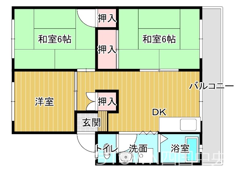 篠原アパート 202号室 間取り