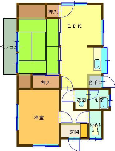 永木Ｆ．Ｎ貸家  間取り