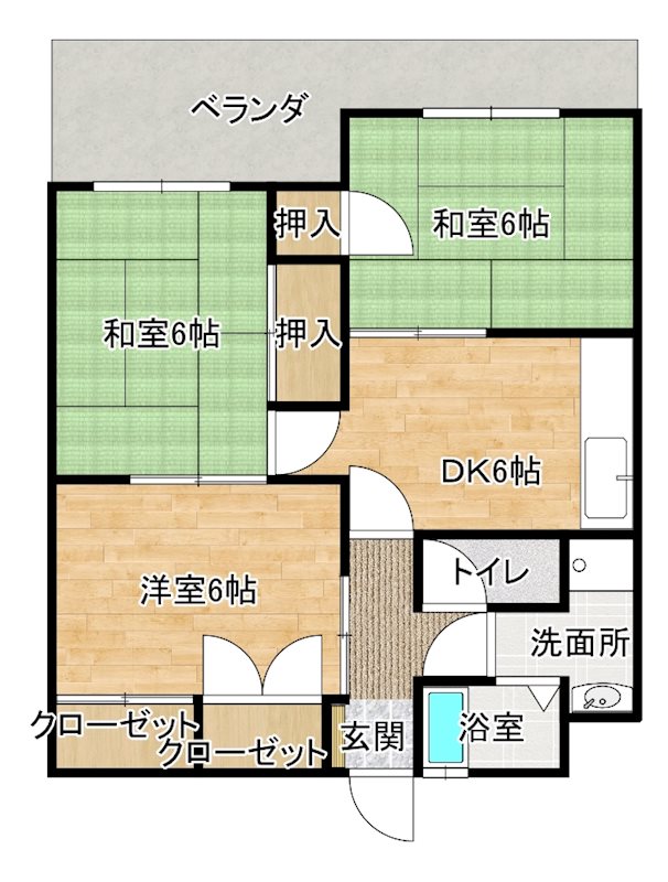 アニヴァーサリーITO 203号室 間取り
