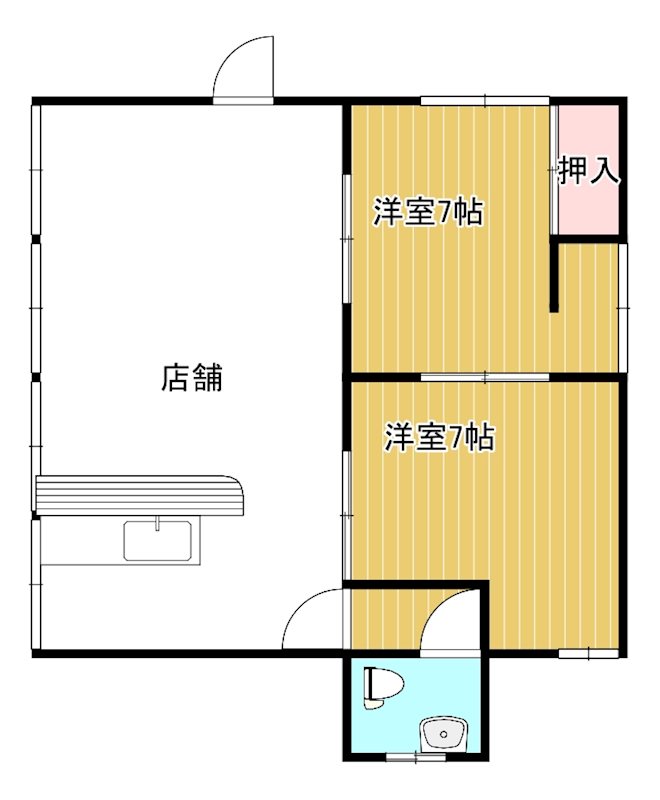 久万ノ台Mテナント　 間取り