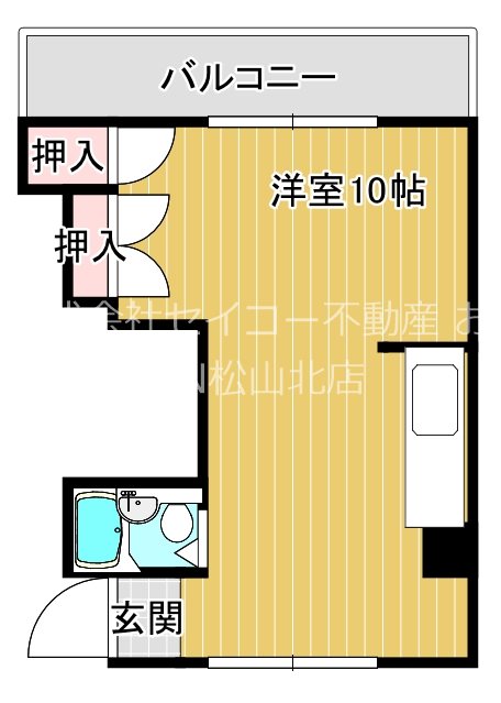 プライムone中央 303号室 間取り