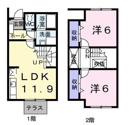 サントル吉藤Ｃ 間取り図