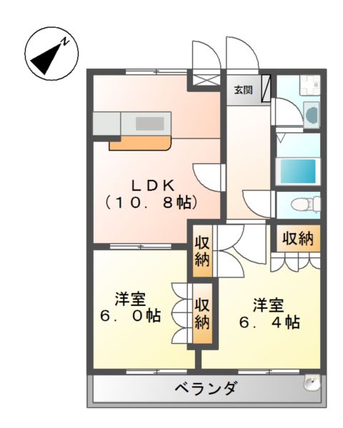 サンビアンハイツ 間取り図