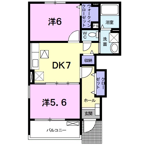 サントアールさち 間取り図