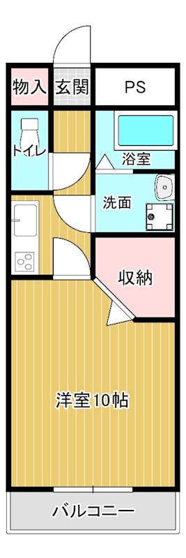 ZEROビル 411号室 間取り