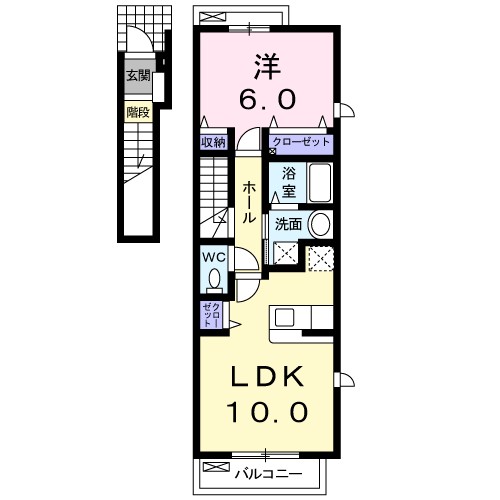 レーベン・バオム　Ａ 間取り図