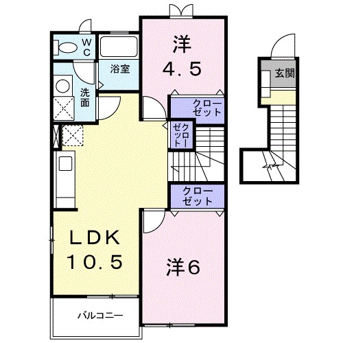 コンフォートＡ 間取り図