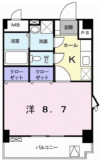 モンシェ　モア・Ⅱ 601号室 間取り