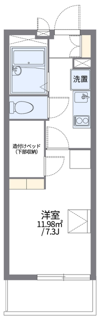 レオパレススピッツⅡ 311号室 間取り