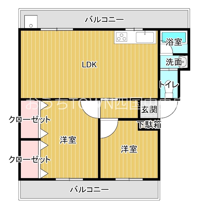ミヤザキ第2マンション 305号室 間取り