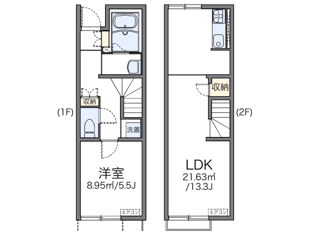 レオネクストＹ＆Ｋ　Ⅱ 106号室 間取り