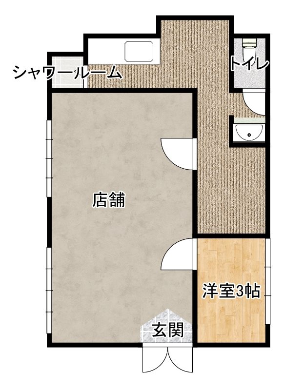 ファミリアン貸店舗 間取り図