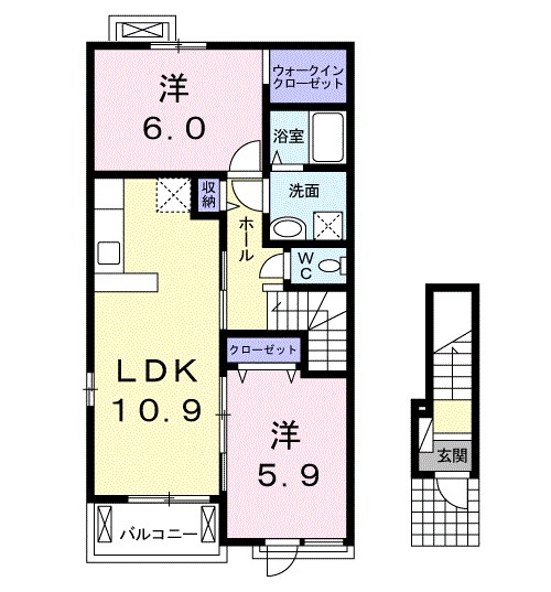 アルカディア　ｐａｒｔ１ 間取り図