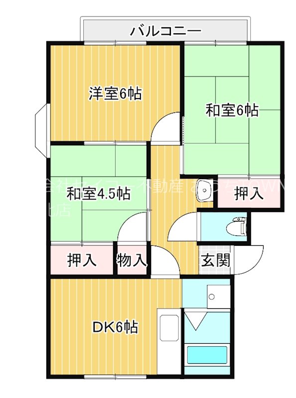 メゾン・ド・ヴァンベールB 間取り図