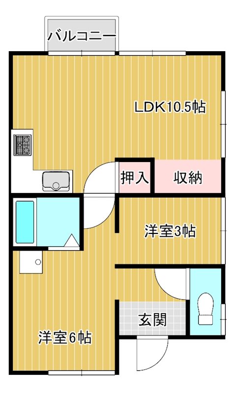 南吉田借家  間取り図