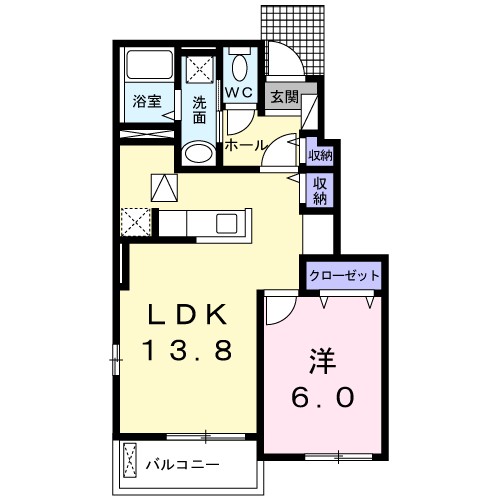 リトモ　フェリーチェ　Ⅰ 間取り図