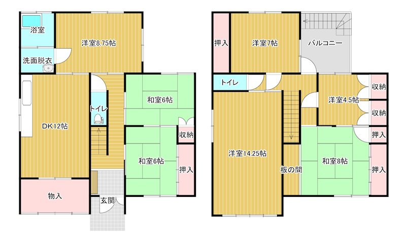 桜井5丁目貸家 間取り