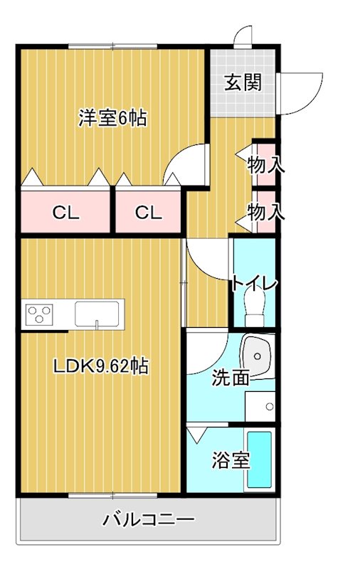 角野3498-3新築アパート 201号室 間取り
