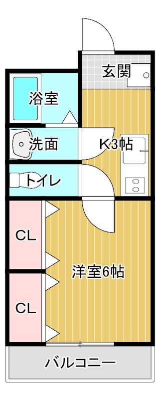 角野3498-3新築アパート 203号室 間取り