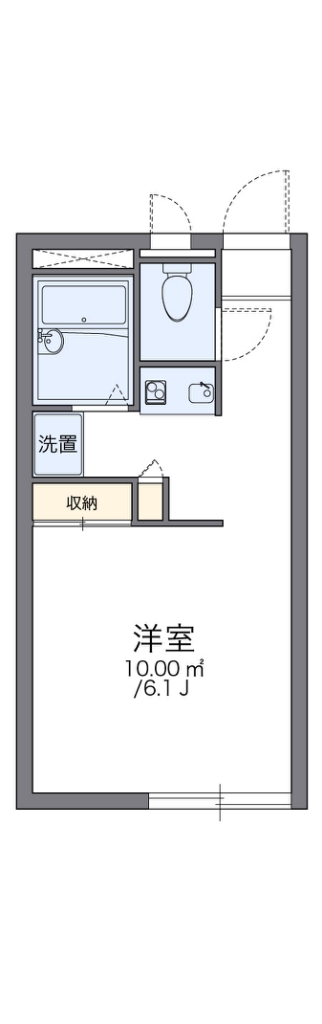 レオパレスナテュール 103号室 間取り