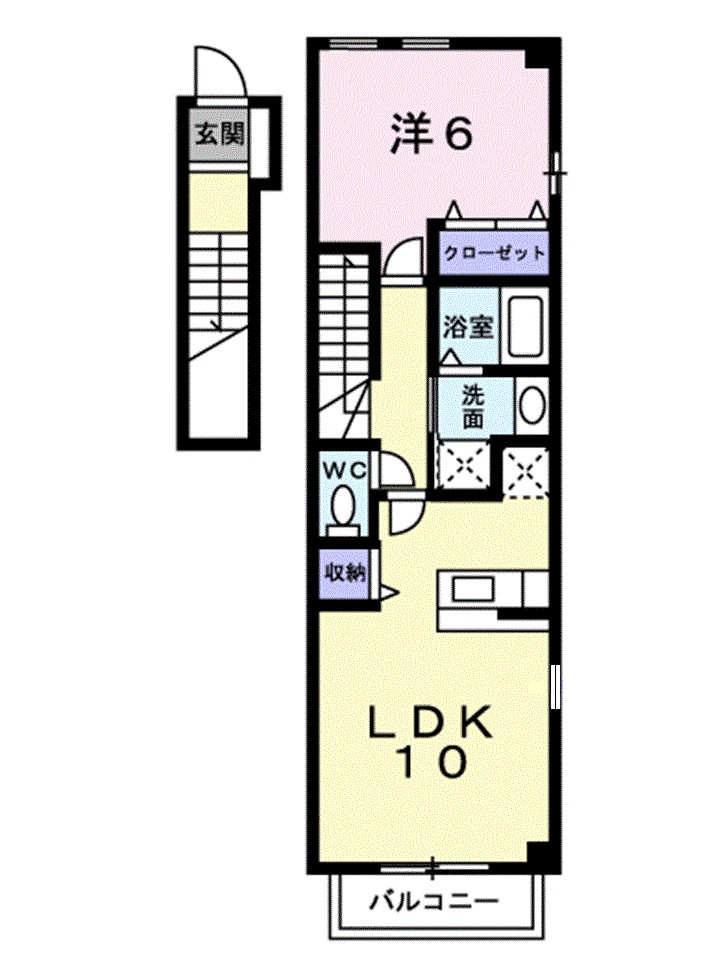 リヴァーパークⅡ　Ｂ 間取り図