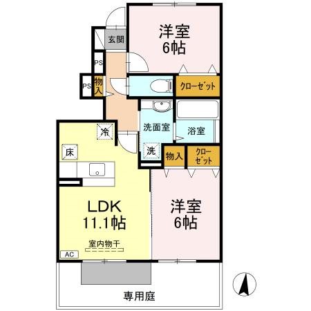 リッツハウス萩生 間取り図