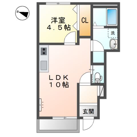 ベル　ヴィ 間取り図