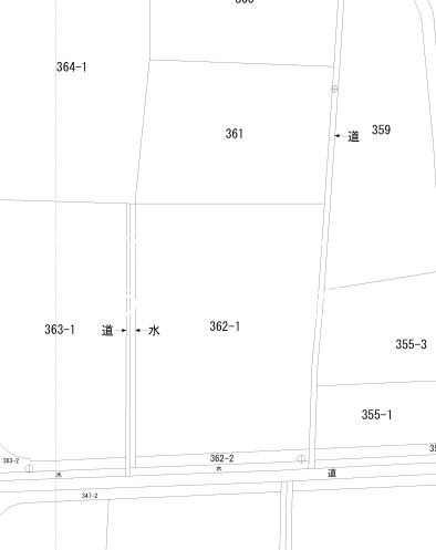 来住町361.362-1貸土地 間取り