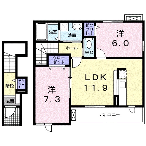 ファイン　イースト 間取り図