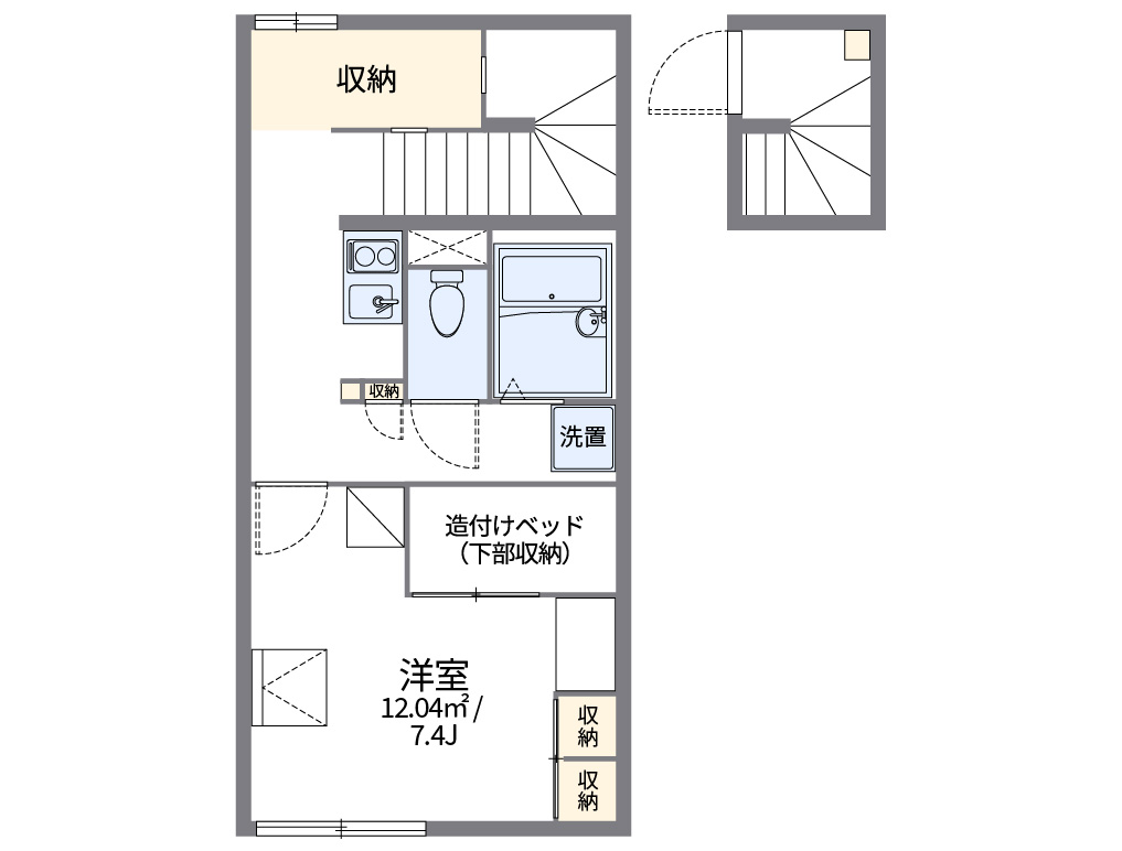 レオパレスサンモールⅡ 間取り図