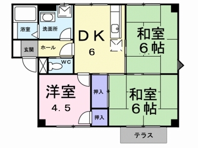 プラドール池田Ｂ 間取り図