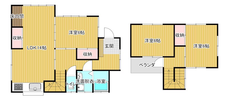 平井一戸建 間取り図