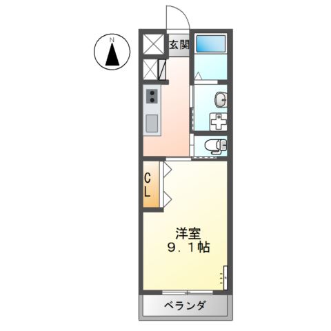 ルミナス西の土居 間取り