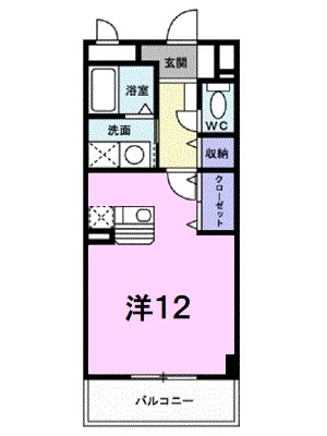 アルカンシエル・オーブ 206号室 間取り