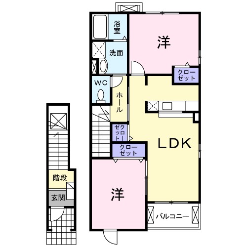 フェニックス唐山　Ｃ 間取り図