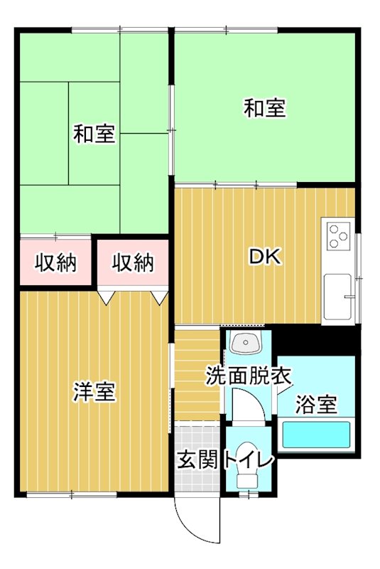 栄玉マンション 205号室 間取り