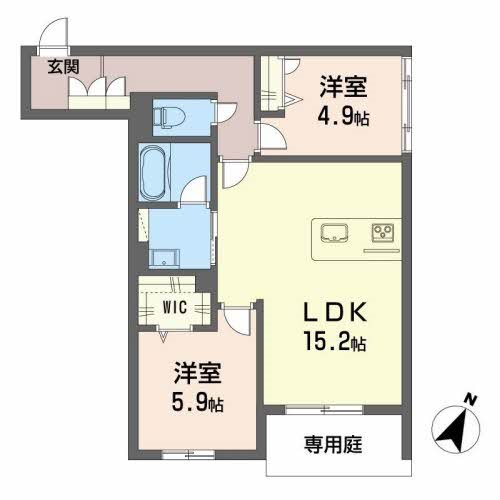 シャーメゾン　エクラシエ 間取り図