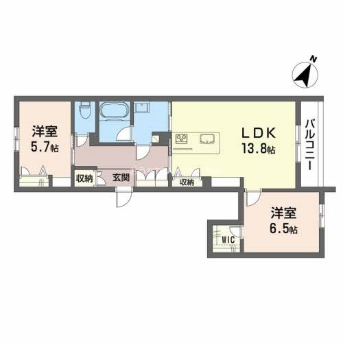 シャーメゾン　エクラシエ 間取り図