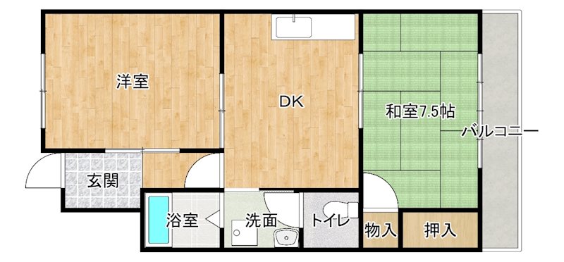 リバティー伊藤 間取り図