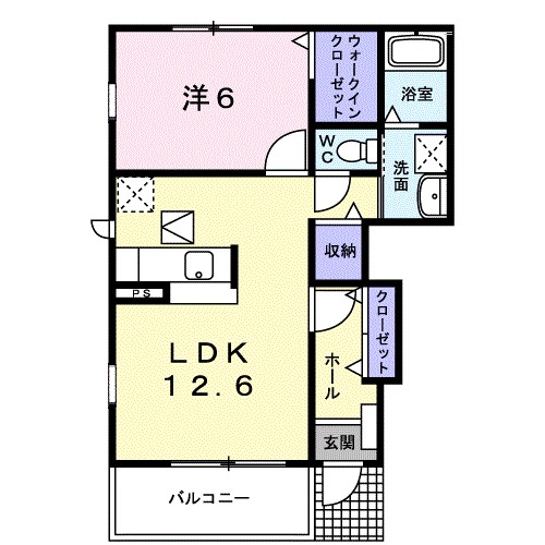 パラッツォＭ 101号室 間取り