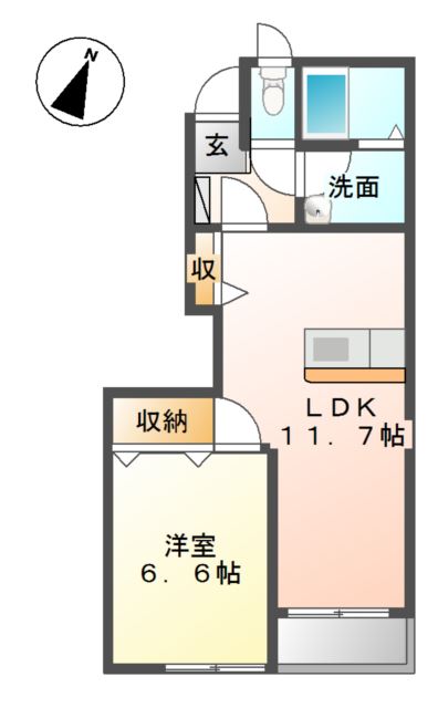 サンリベラル 間取り図